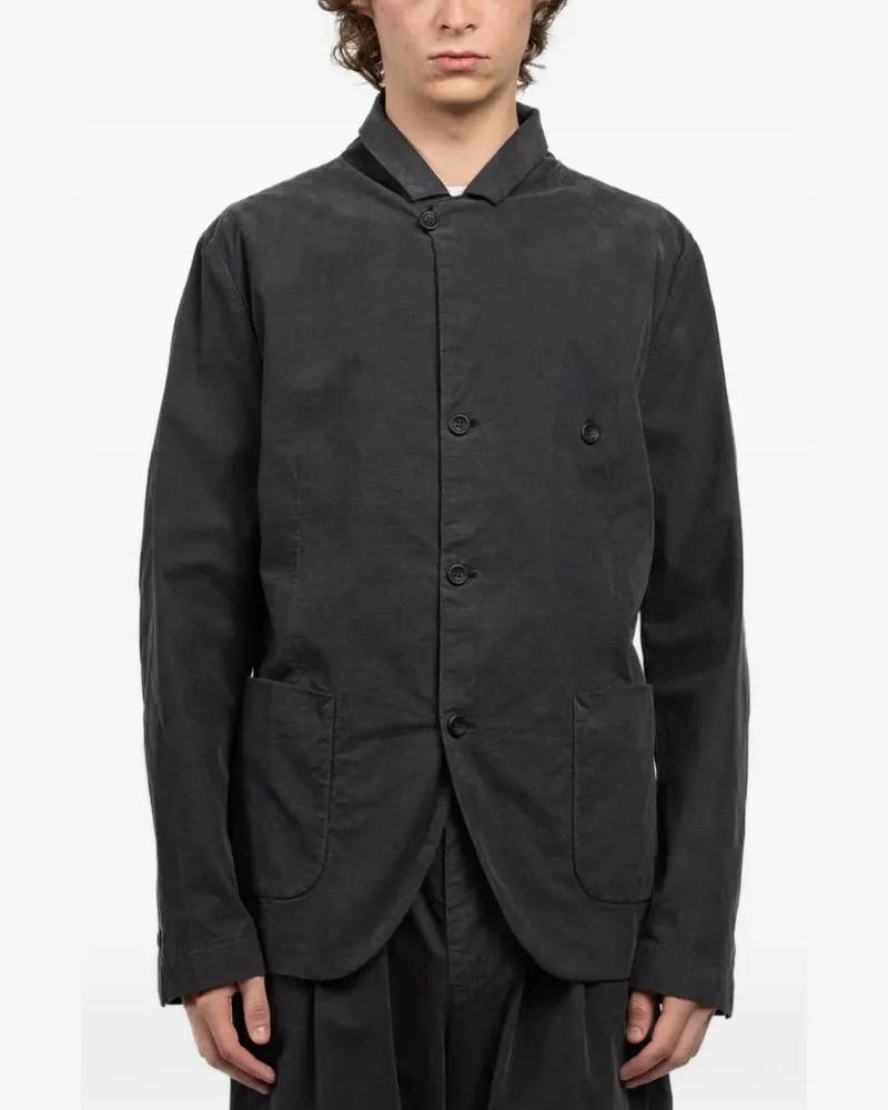 Hannes Roether single-breasted shirt jacket - Grau Grau