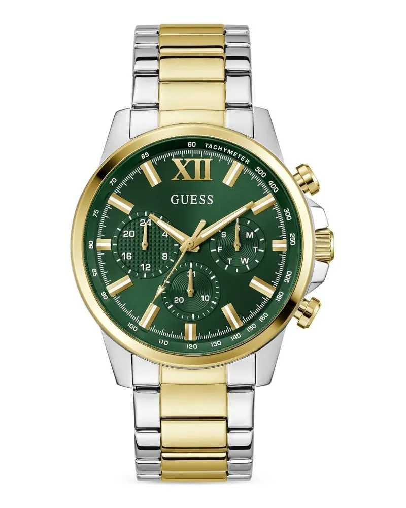 Guess water-resistant chronograph 44mm watch - Grün Grün