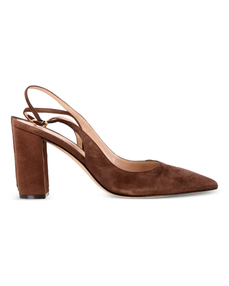 Gianvito Rossi Spitze Slingback-Pumps - Braun Braun
