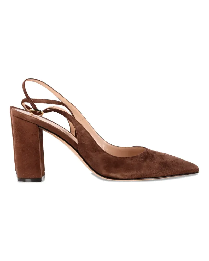 Gianvito Rossi Spitze Slingback-Pumps - Braun Braun