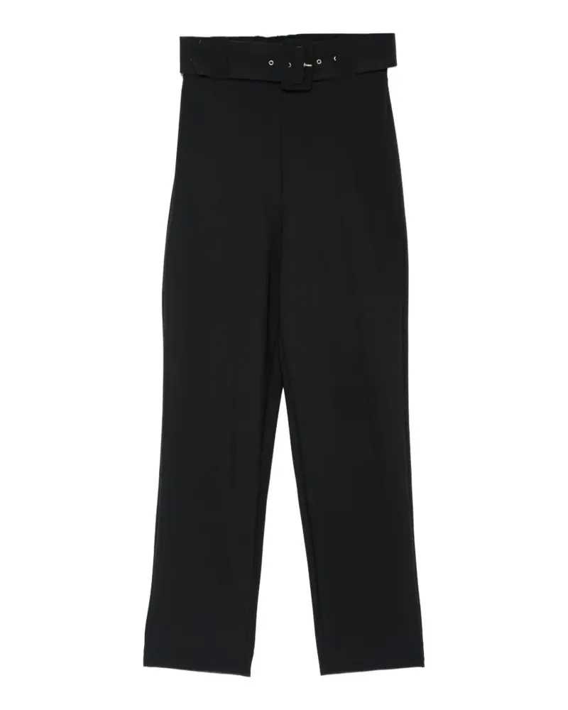 Chiara Boni Schmale Hose mit Gürtel - Schwarz Schwarz