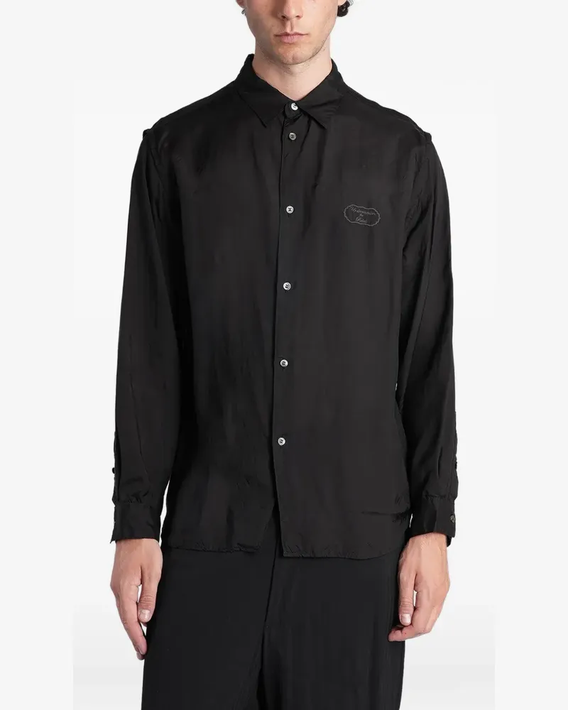 Undercover Hemd mit Logo-Stickerei - Schwarz Schwarz