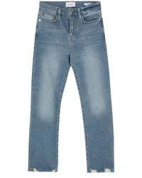 Frame Denim Straight-Leg-Jeans mit hohem Bund Blau