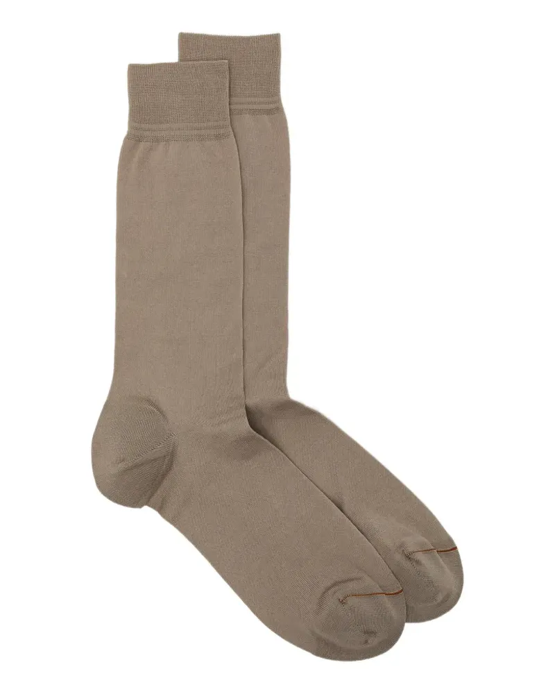 Ermenegildo Zegna mid-calf socks - Nude Nude