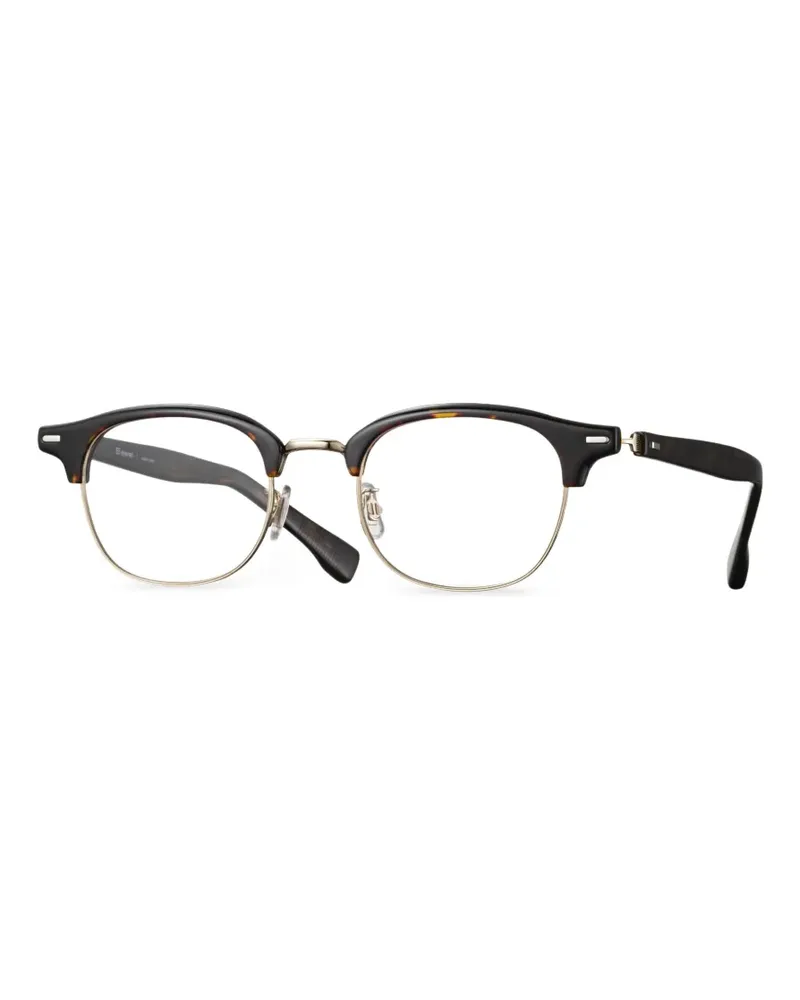 EYEVAN 7285 C3 browline round-frame glasses - Braun Braun