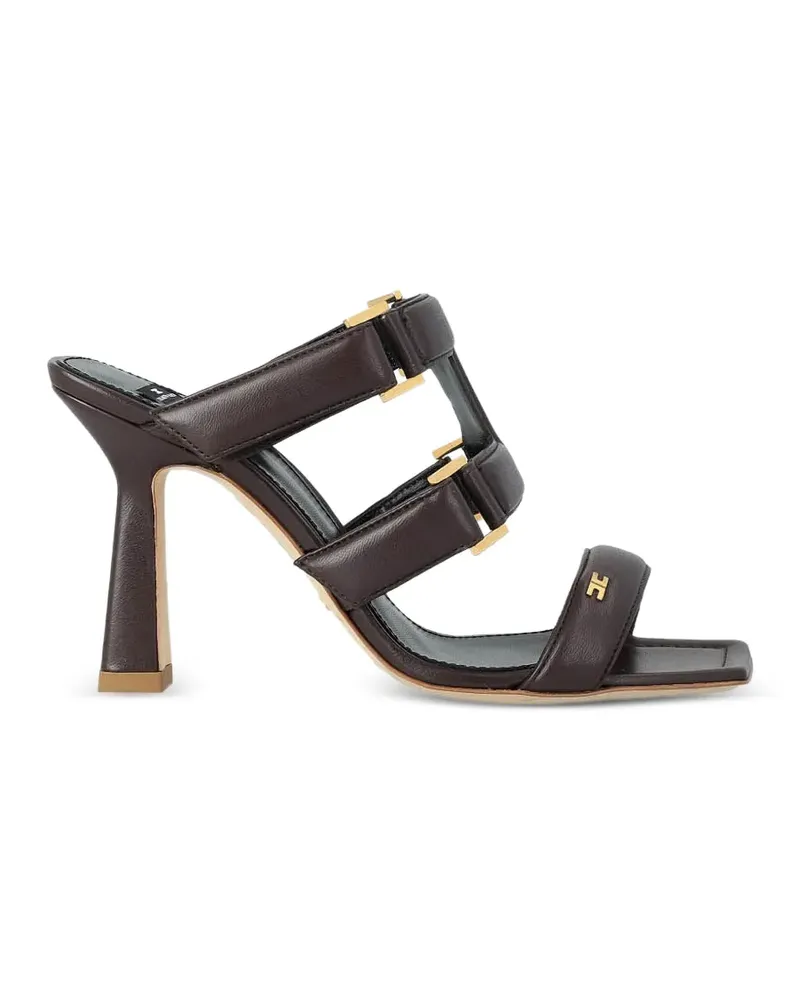Elisabetta Franchi leather sandals - Braun Braun