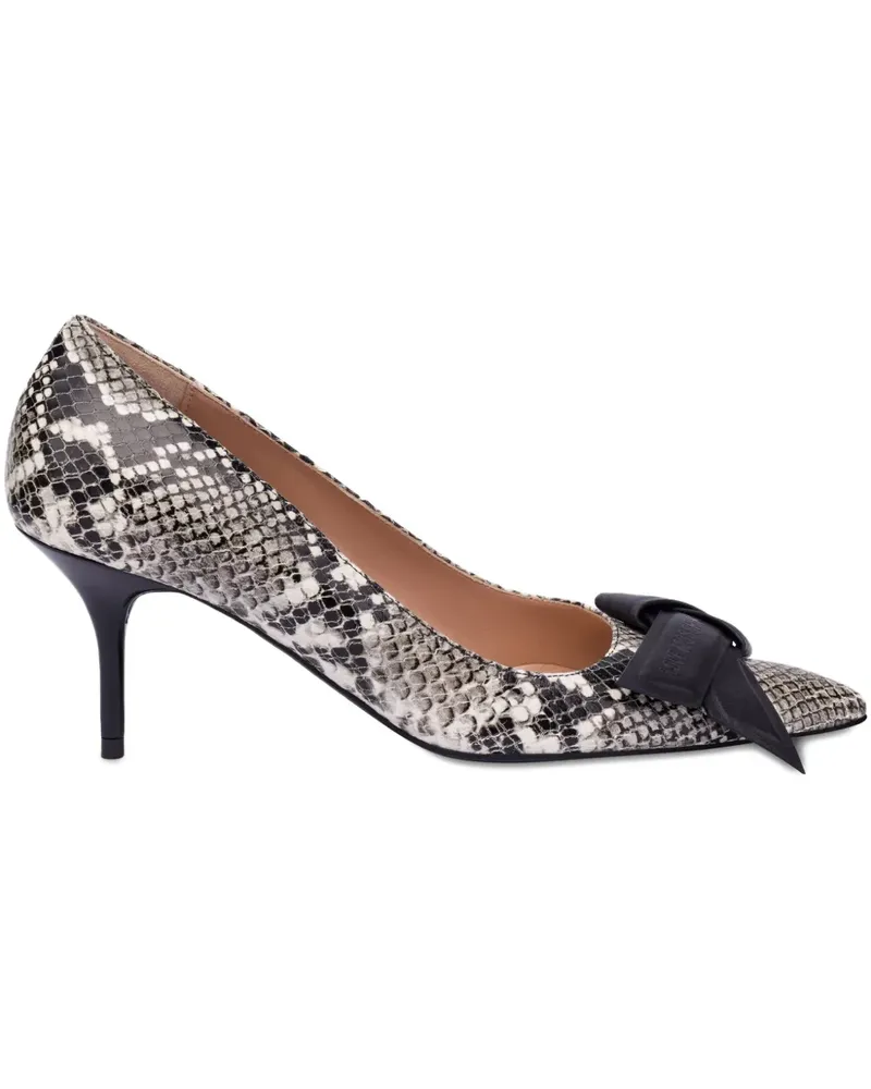 Moschino Pumps aus Schlangenleder - Schwarz Schwarz