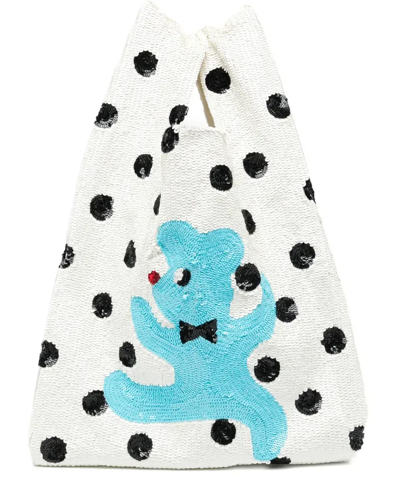 ASHISH Tote Bag mit Pailletten - Nude Nude