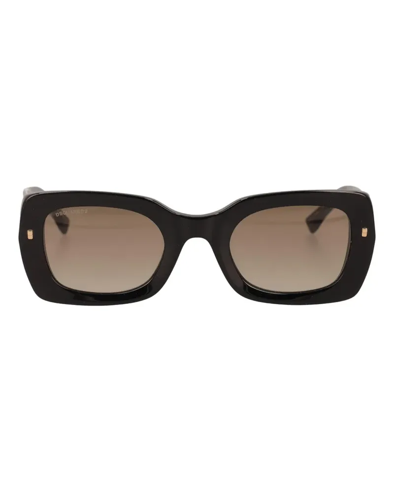 Dsquared2 Sonnenbrille mit Logo - Schwarz Schwarz