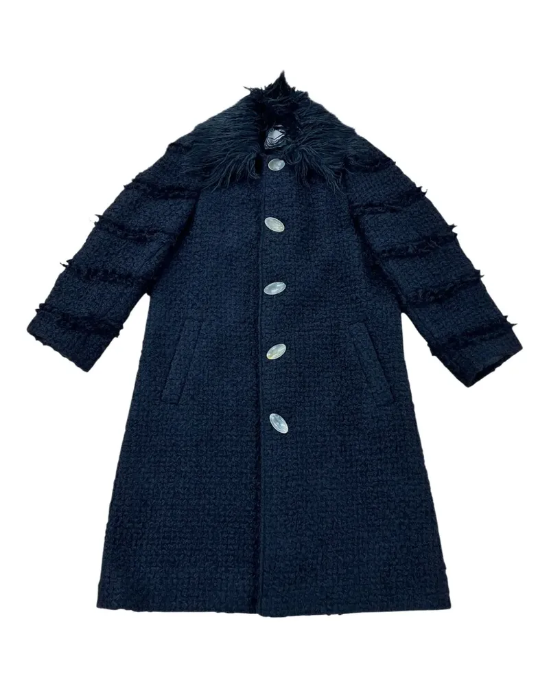 Namacheko Mantel aus Tweed - Schwarz Schwarz