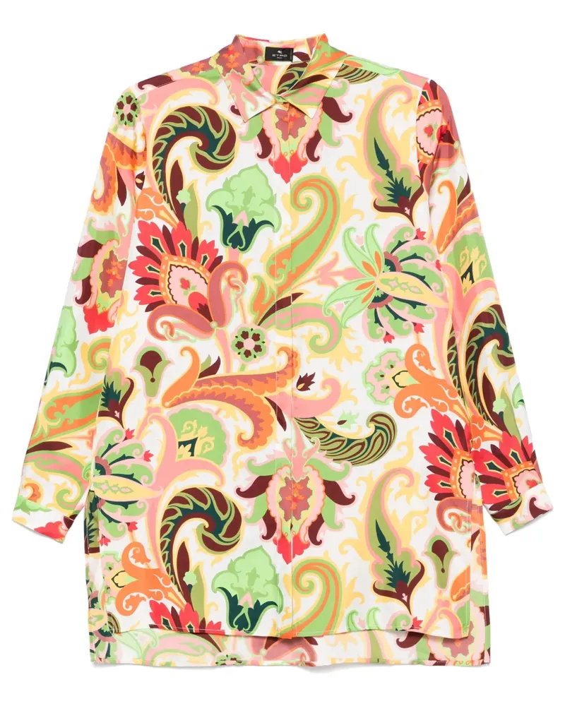 Etro Hemd mit Paisley-Print - Weiß Weiß