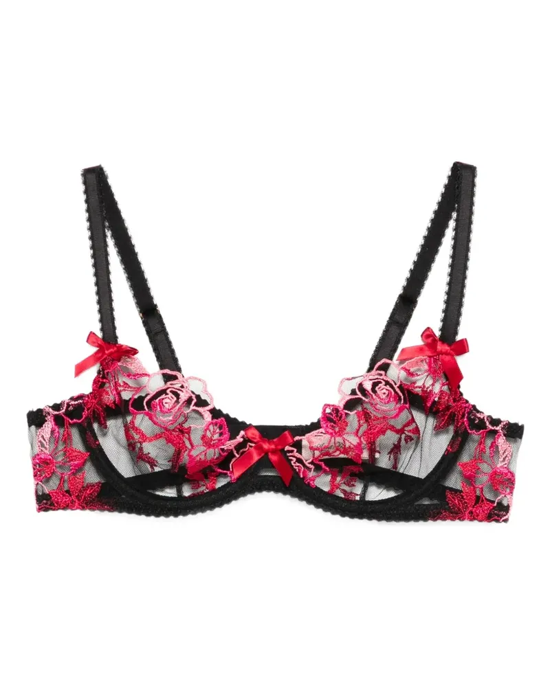 Agent Provocateur Callypso rose-embroidered bra - Schwarz Schwarz