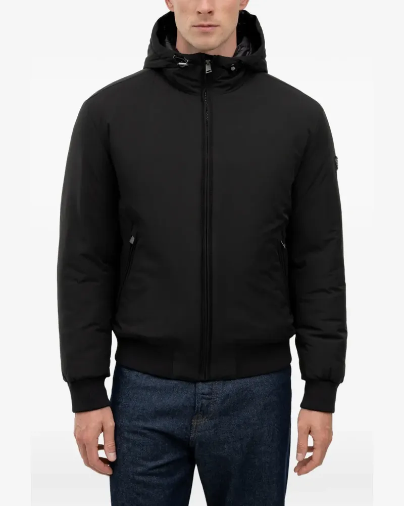 HUGO BOSS hooded bomber jacket - Schwarz Schwarz