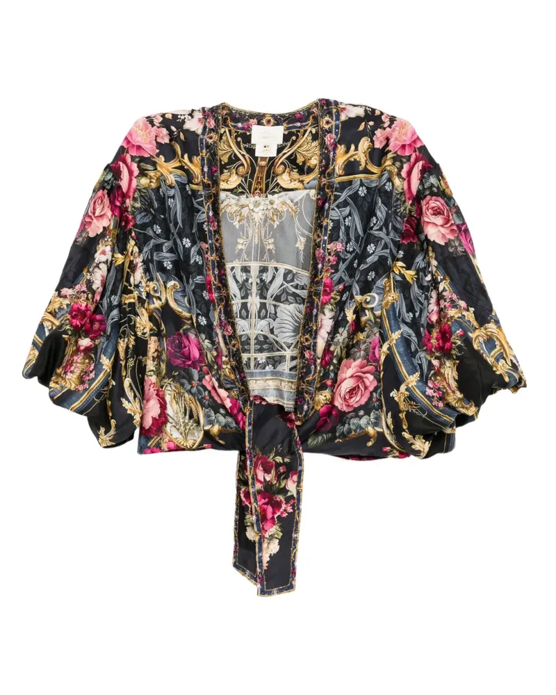 Camilla Bluse aus Seide - Schwarz Schwarz