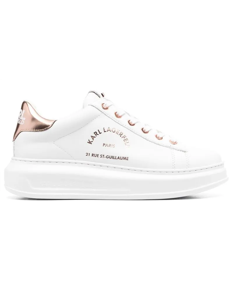 Karl Lagerfeld Sneakers mit Logo-Print - Weiß Weiß