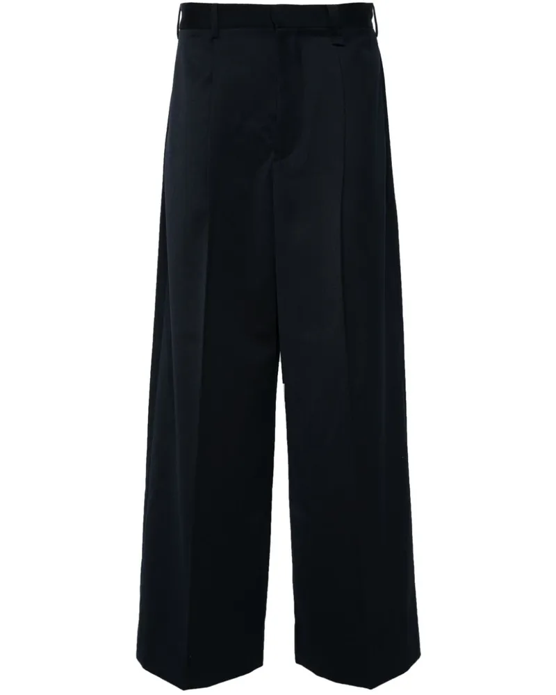 Simone Rocha Wide-Leg-Hose mit Bundfalten - Blau Blau