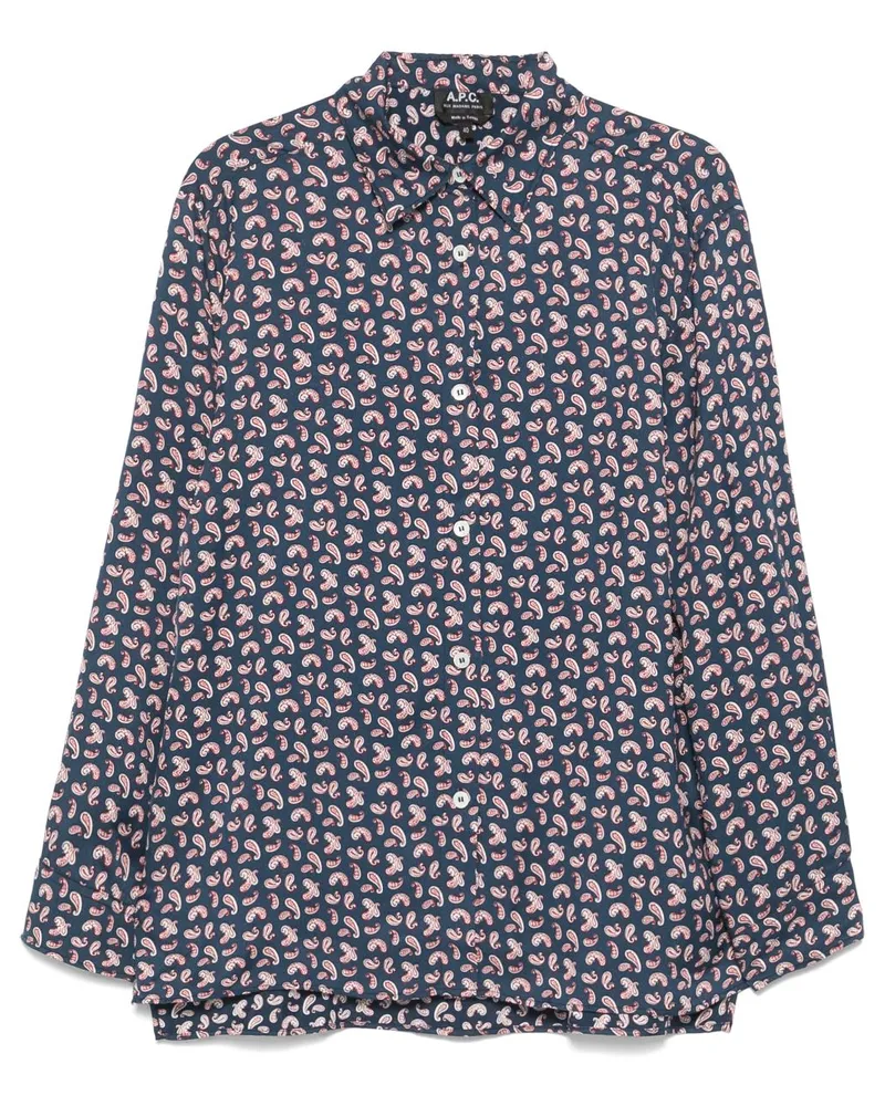 A.P.C. Gabrielle Hemd - Blau Blau