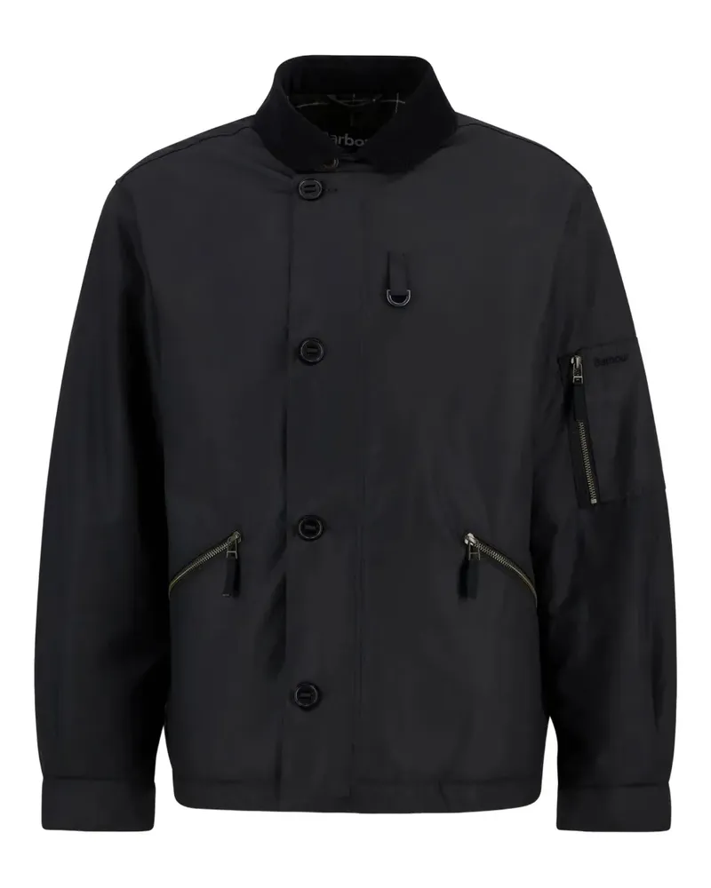 Barbour Hanger Waxed Deck jacket - Schwarz Schwarz