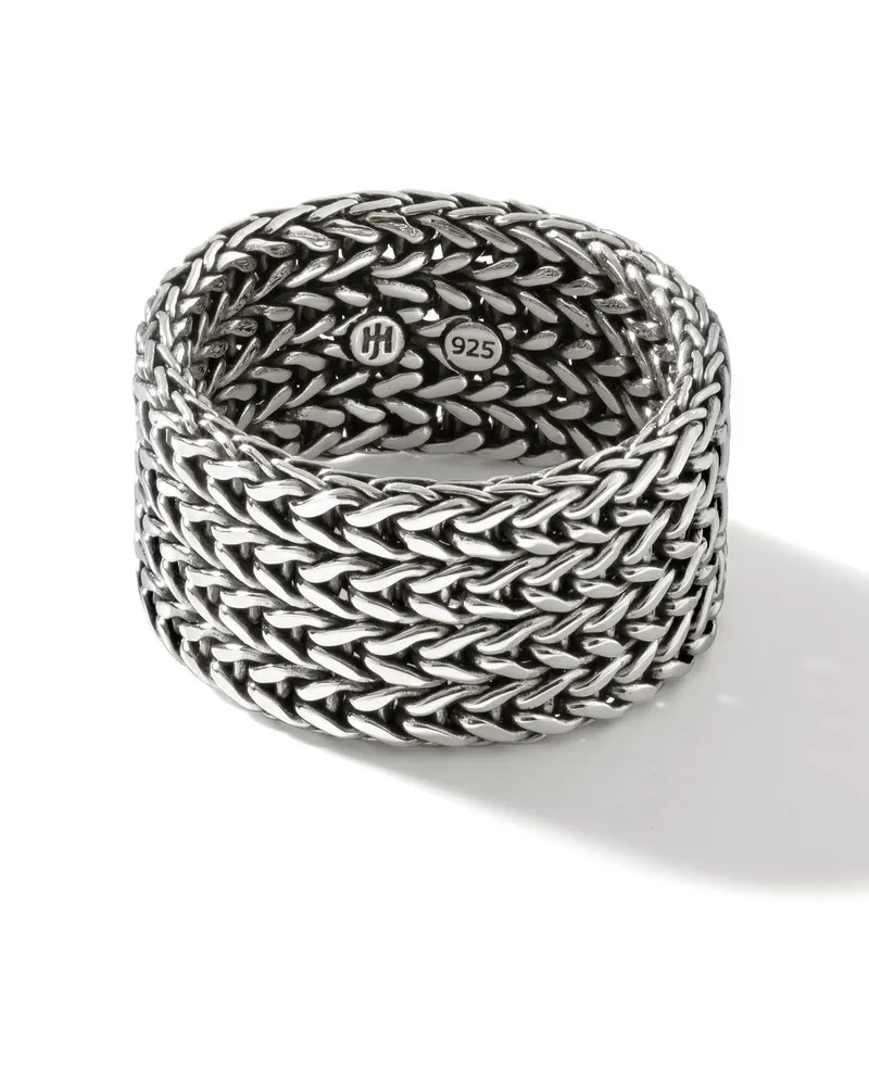 John Hardy Classic Chain Ring 12mm - Silber Silber