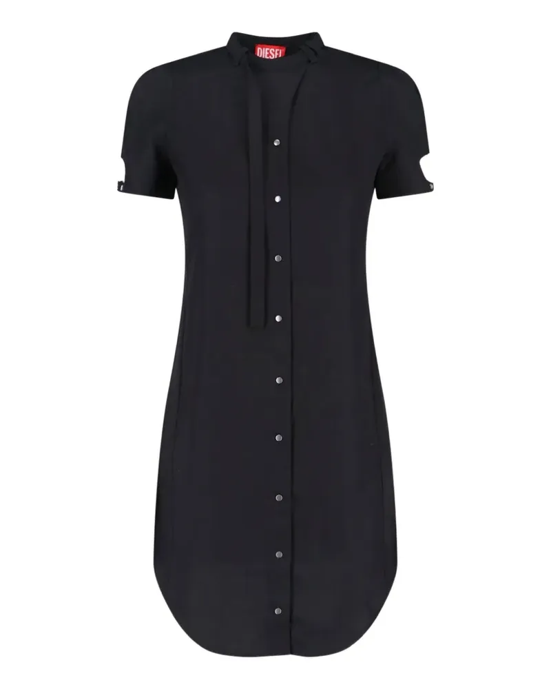 Diesel cut-out button dress - Schwarz Schwarz