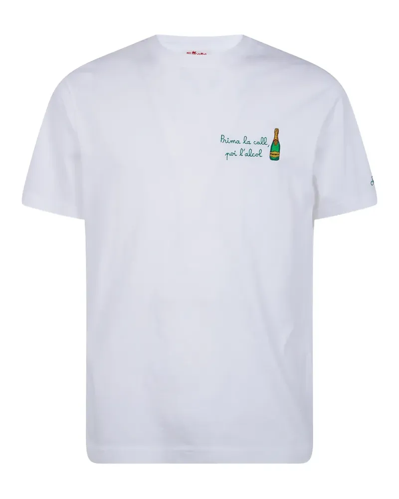 MC2 Saint Barth embroidered cotton T-shirt - Weiß Weiß