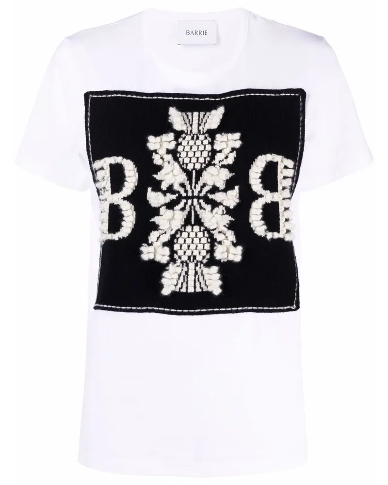 Barrie T-Shirt mit B-Logo - Weiß Weiß