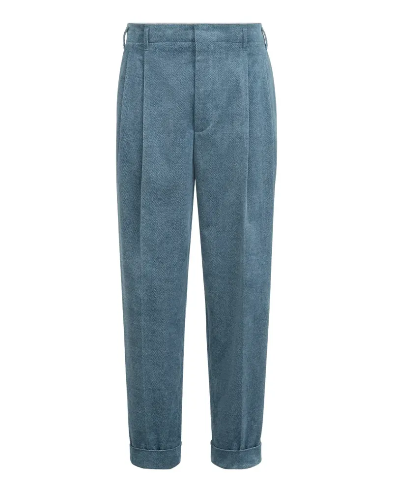 Brunello Cucinelli Hose mit doppelter Falte - Blau Blau