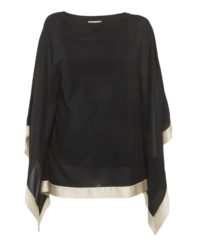 Alice + Olivia Kaftan-Top - Schwarz Schwarz