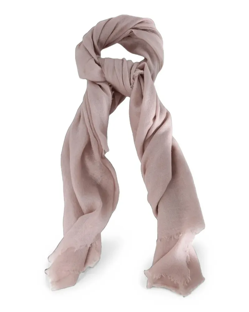 Frenckenberger Schal mit ausgefransten Kanten - Rosa Rosa