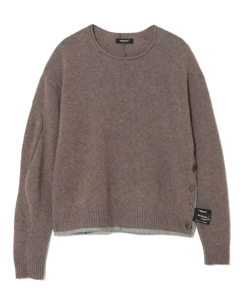 Undercover checked-trim sweater - Braun Braun