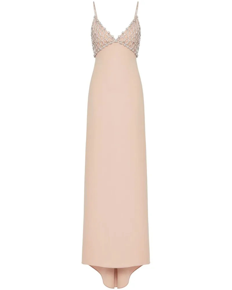 Valentino Garavani Maxikleid mit Cady Couture-Stickerei - Rosa Rosa