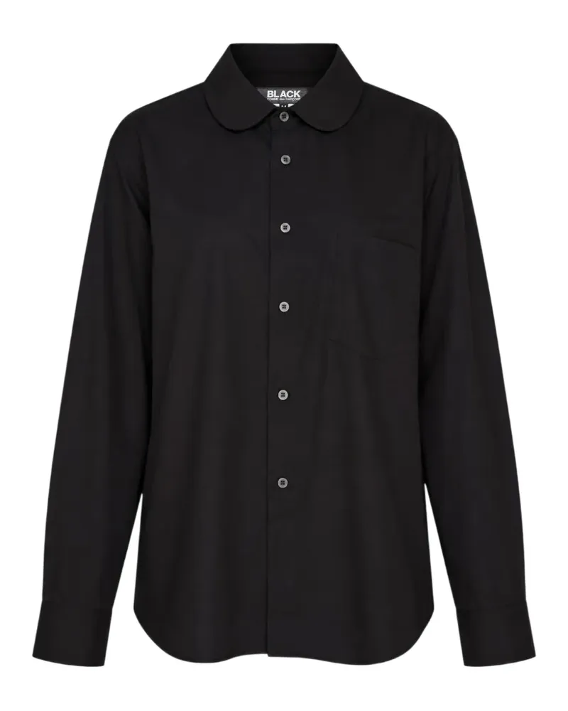 Comme des Garçons Peter Pan-collar cotton shirt - Schwarz Schwarz