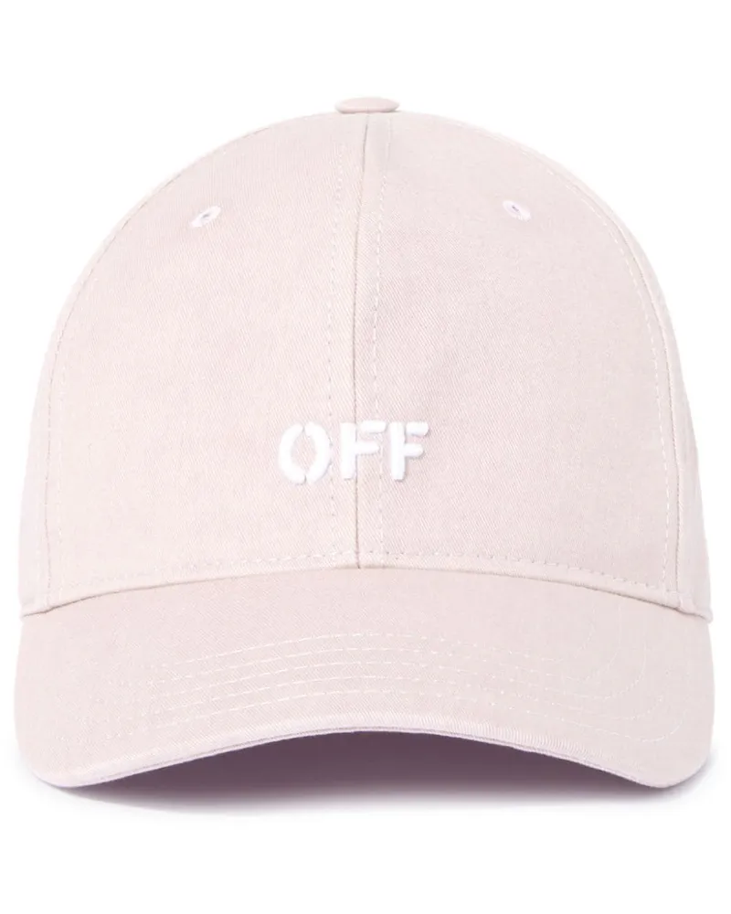 OFF-WHITE Drill Off Stamp Baseballkappe Violett