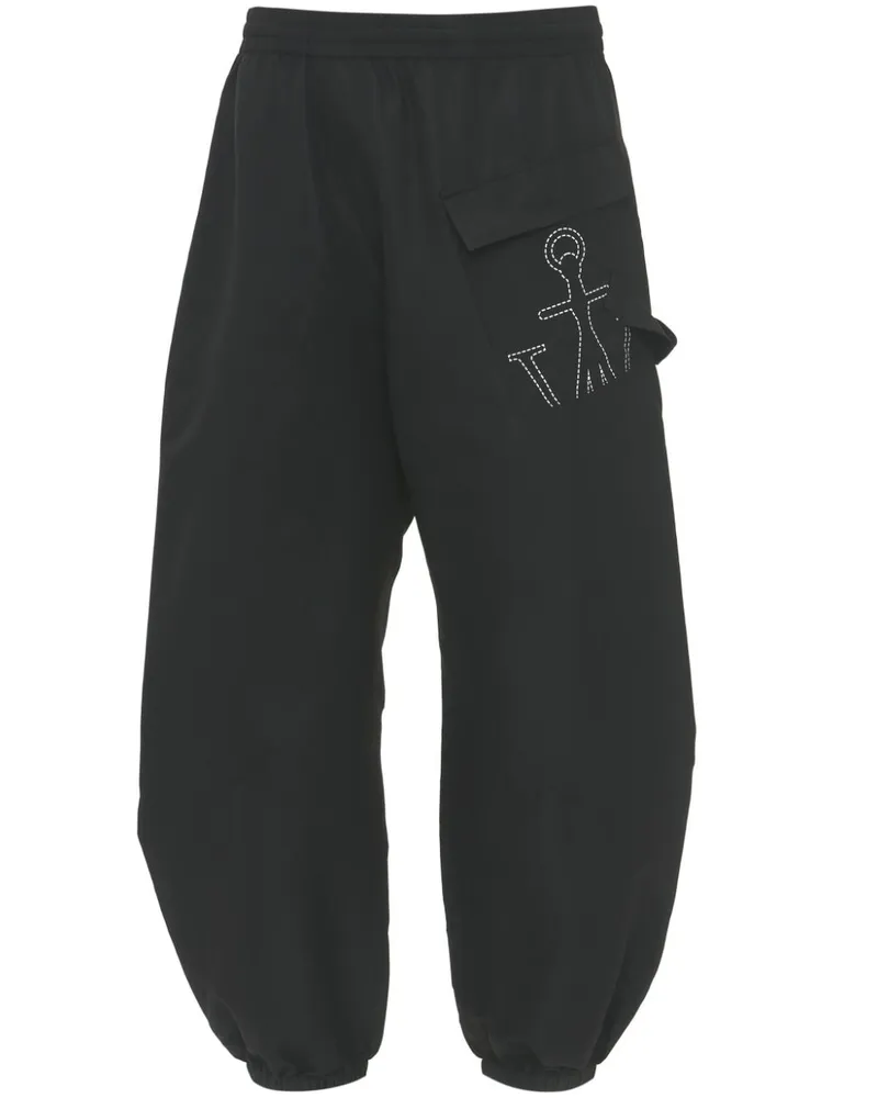 J.W.Anderson Jogginghose mit Anker-Logo - Schwarz Schwarz