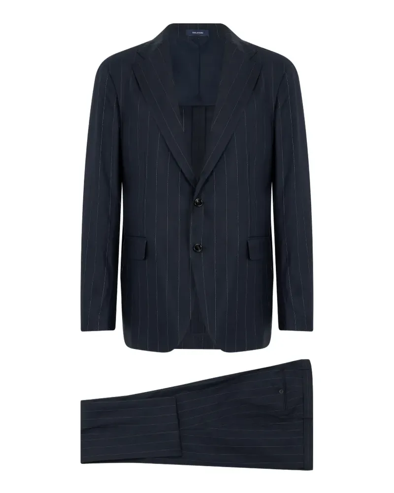 Tagliatore pinstripe-pattern single breasted suit - Blau Blau