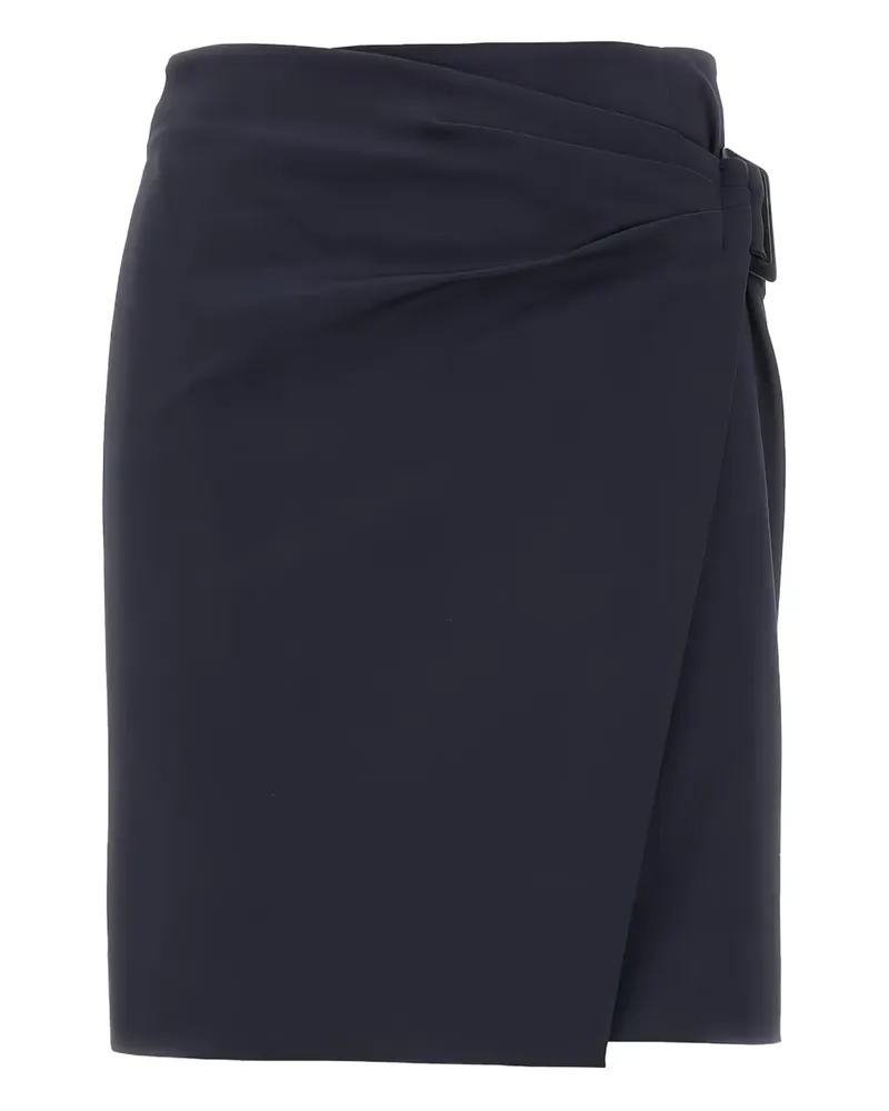 Emporio Armani Wickelrock mit Volants - Blau Blau