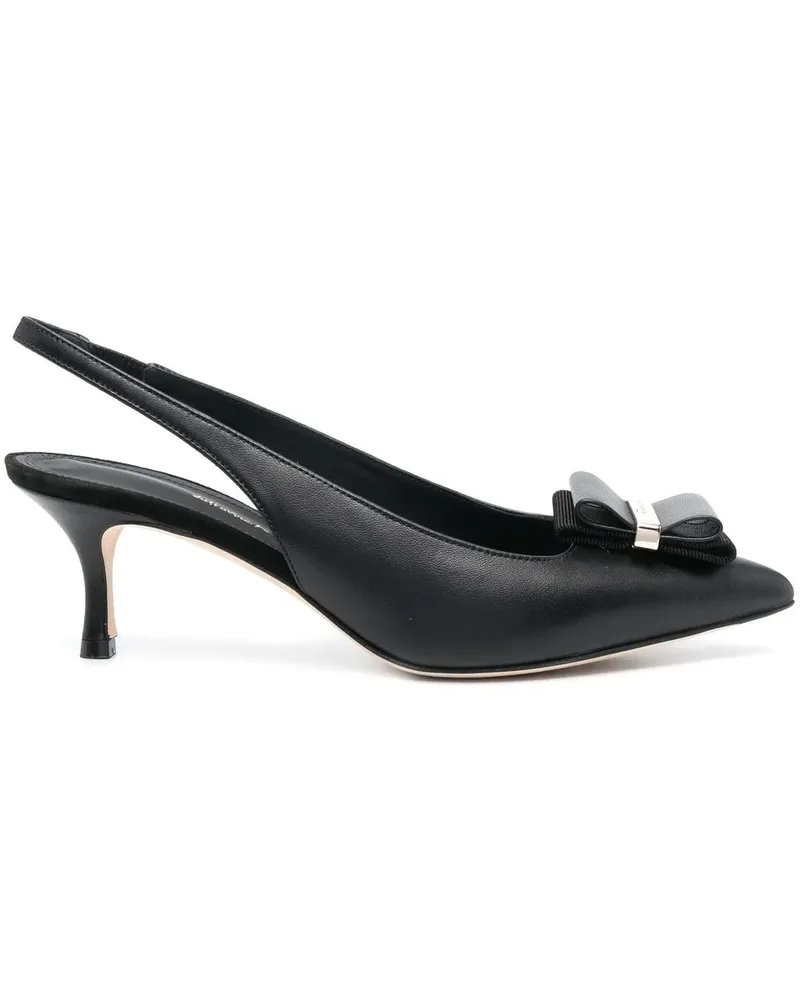 Ferragamo Vara Slingback-Pumps - Schwarz Schwarz