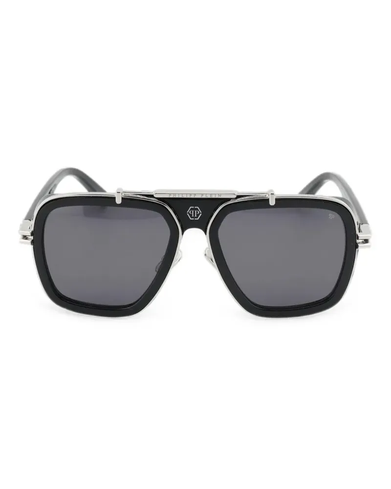 Philipp Plein Icon logo-detail sunglasses - Schwarz Schwarz