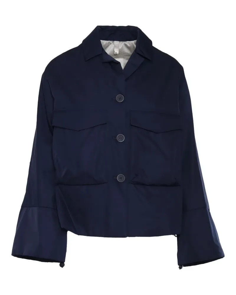 DUNO Geknöpfte Jacke mit Klappentasche - Blau Blau