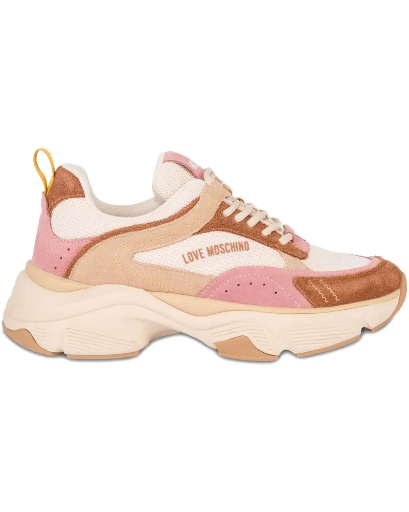 Moschino Sneakers mit Herzapplikation - Nude Nude
