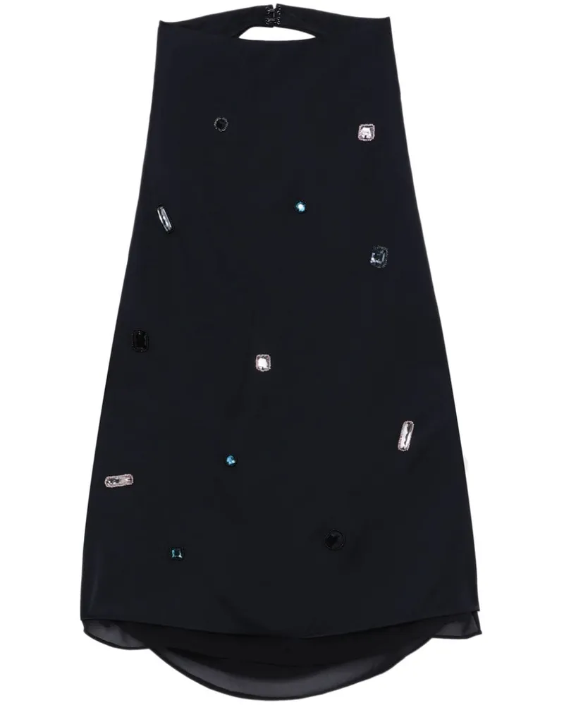 3.1 phillip lim Neckholder-Top mit Kristallen - Blau Blau