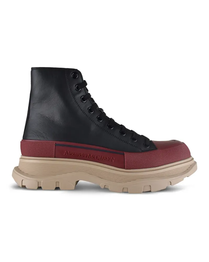 Alexander McQueen Tread Slick Schnürstiefel - Schwarz Schwarz