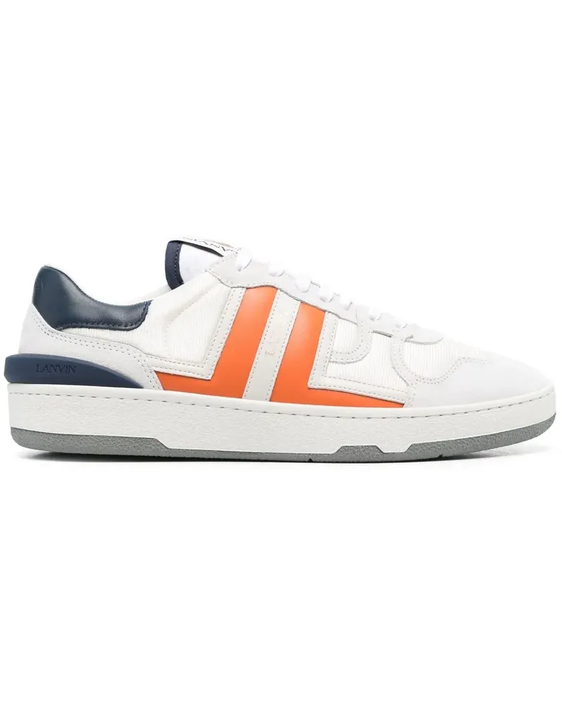 Lanvin Sneakers mit Kontrasteinsätzen - Weiß Weiß