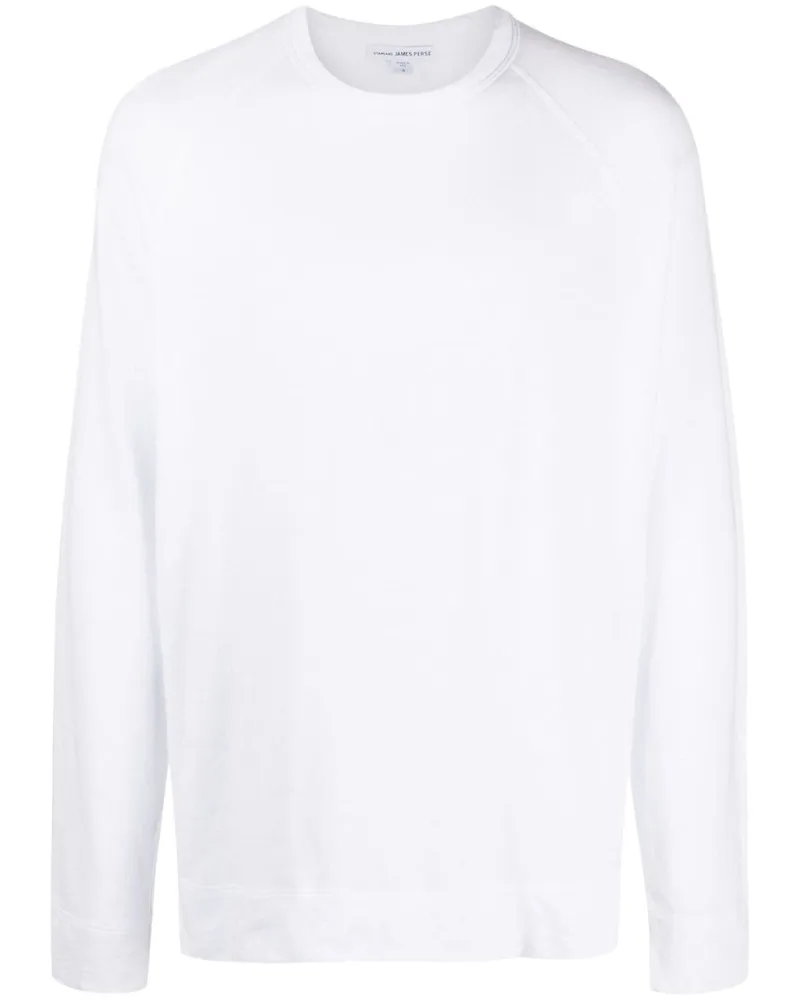 James Perse Sweatshirt aus Vintage-Fleece Weiß