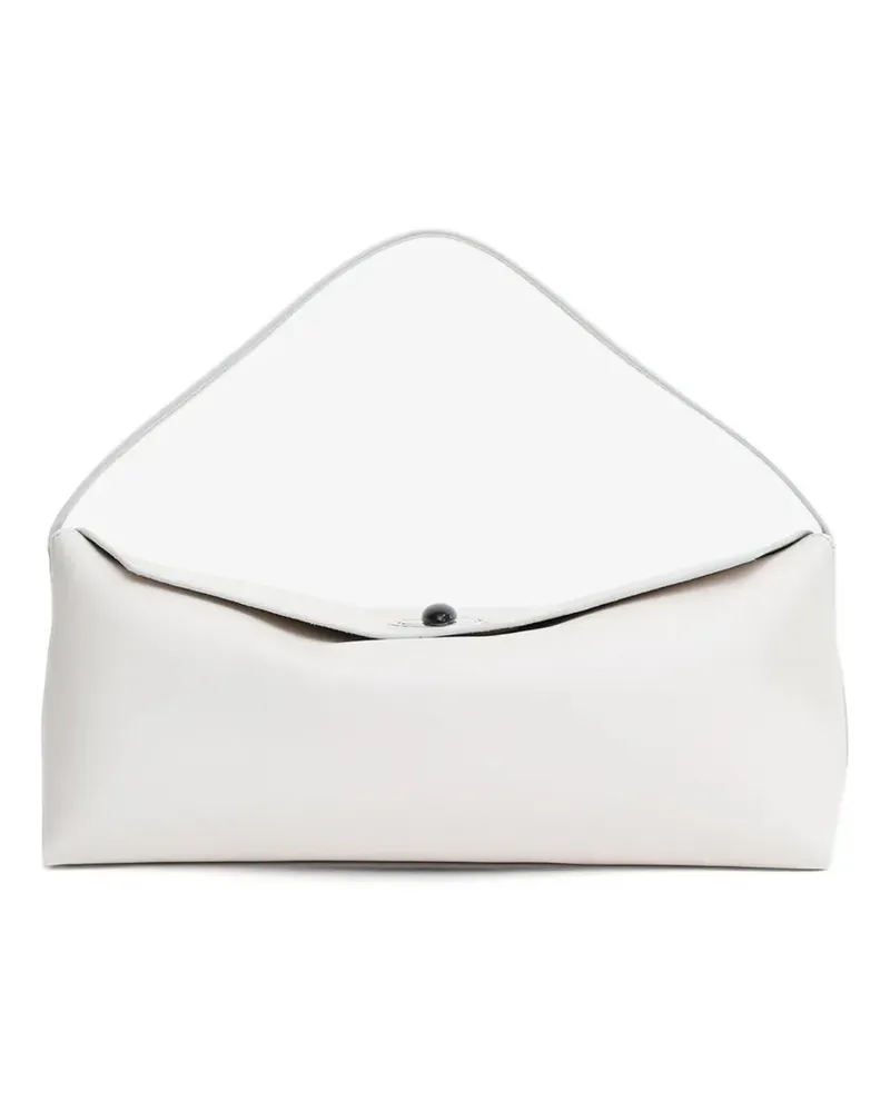 Christopher Esber Doba Quartz Schultertasche mit Drehverschluss - Weiß Weiß