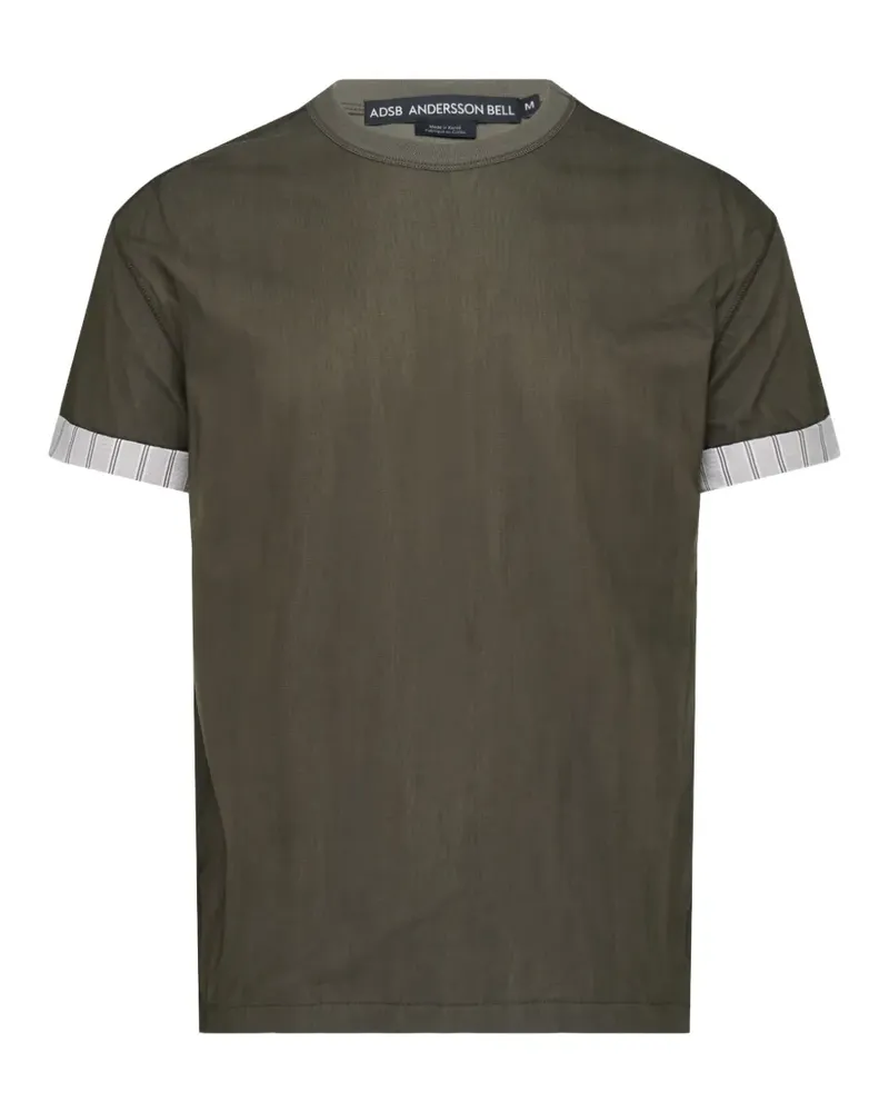 Andersson Bell overlay roll-up cuffs T-shirt - Grün Grün