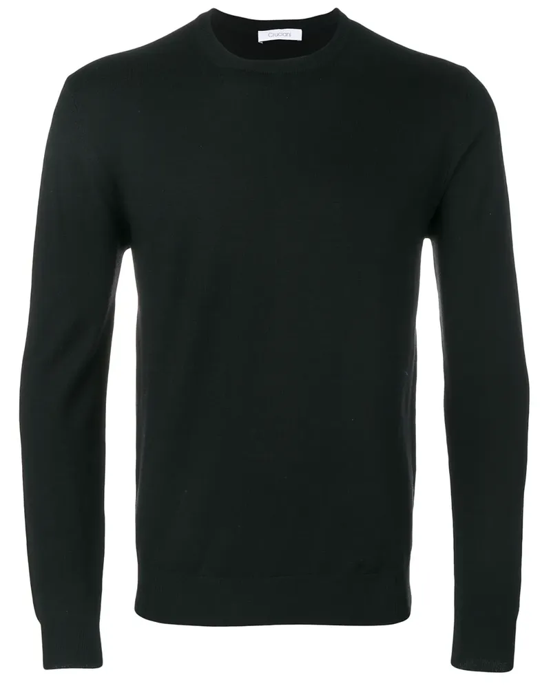 Cruciani Klassischer Wollpullover - Schwarz Schwarz