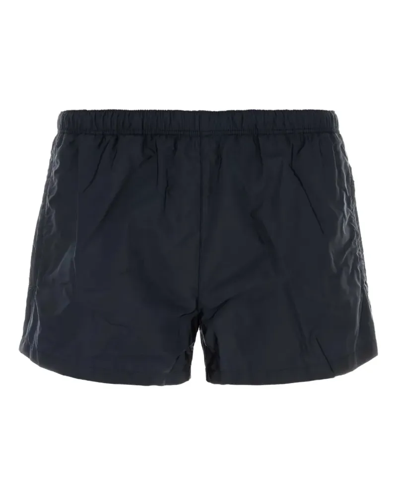 Prada logo-plaque pocket swim shorts - Blau Blau