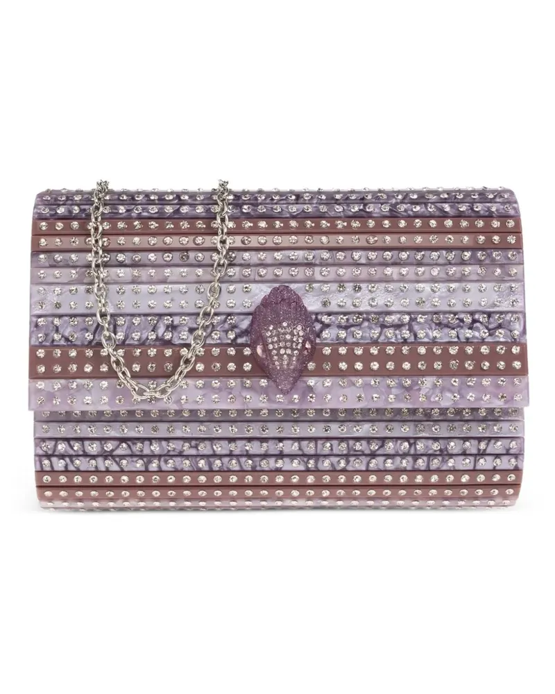 Kurt Geiger Party Eagle crystal-embellished clutch bag - Violett Violett
