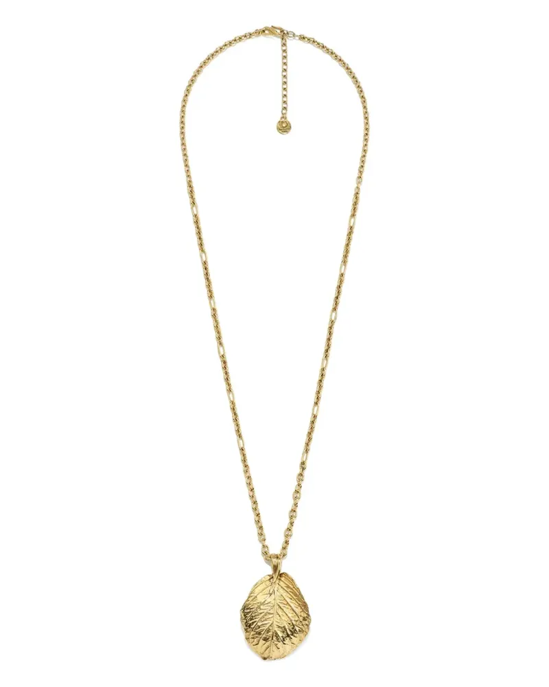 Goossens Paris Halskette mit Blattanhänger - Gold Gold